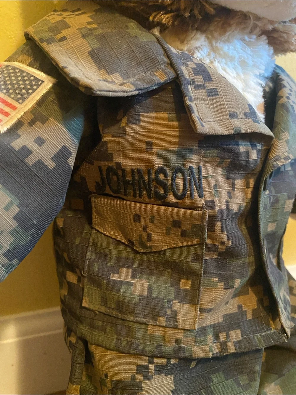 Build-A-Bear Brown Teddy in Camo Outfit